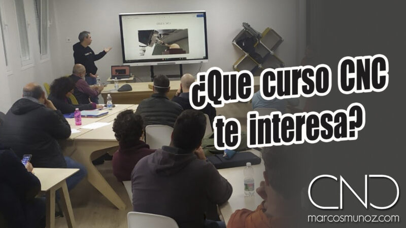 ¿Que tipo de curso CNC te interesa mas? Online o presencial