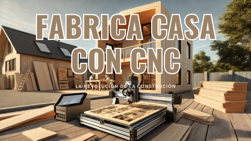 Casa de madera construida con maquina CNC