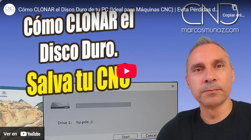 Miniatura del video sobre cómo clonar el disco duro de una máquina CNC para evitar pérdida de datos