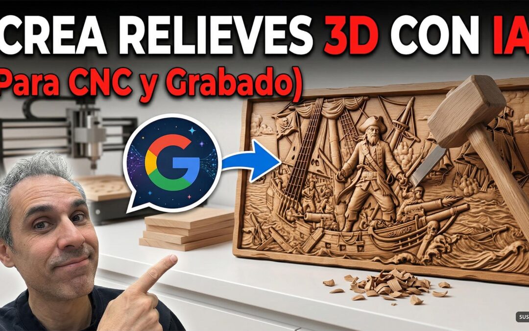 Relieves 3D con GEMINI para CNC en 2026: Adiós a las IA obsoletas, hola al nuevo flujo de trabajo.